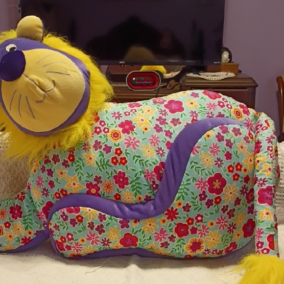 Pier 1 Floral Plush with Purple Base - Picture 1 of 7